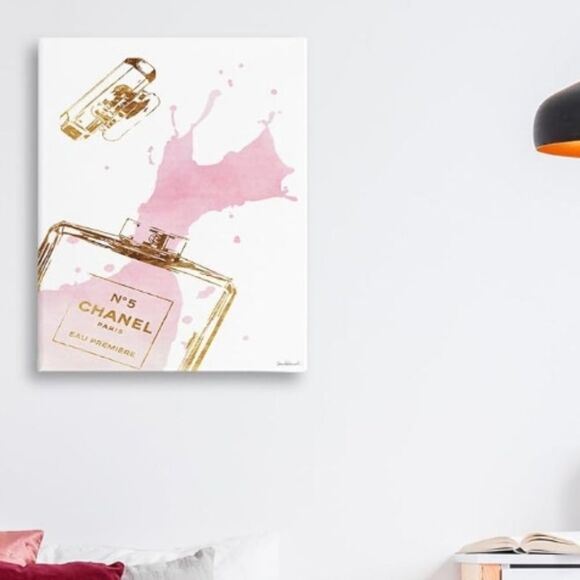 At Home Chanel No 5 Canvas Wall Decor - Picture 2 of 5
